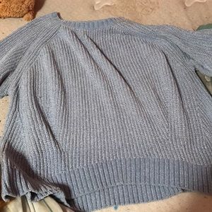 Blue velvet sweater worn once